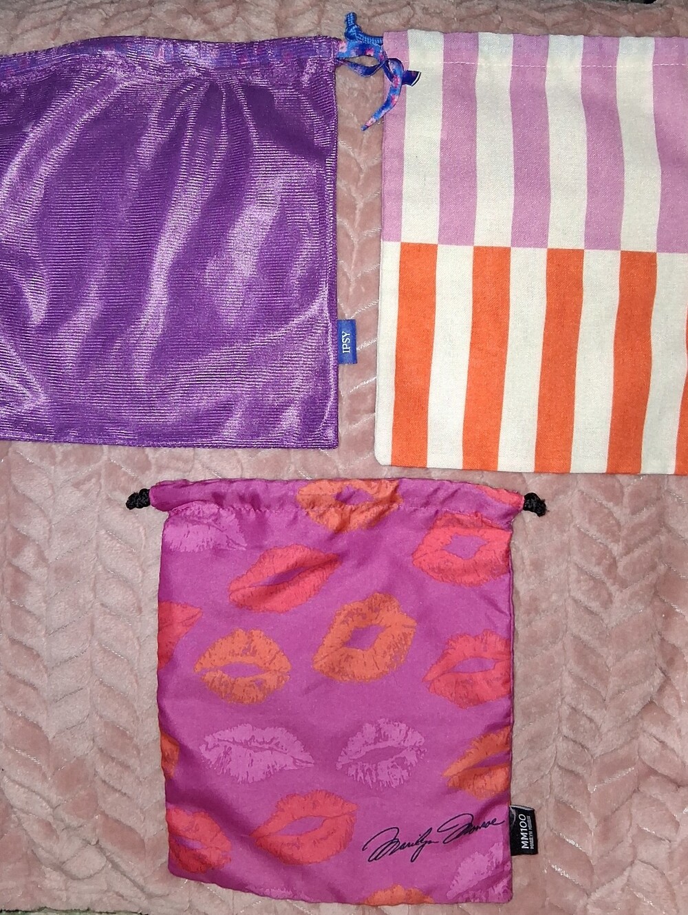 3 Ipsy Drawsring Bags Including Limited Edition Marilyn Monroe 100th Birthday